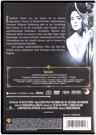 Kotka na gorącym blaszanym dachu [DVD]