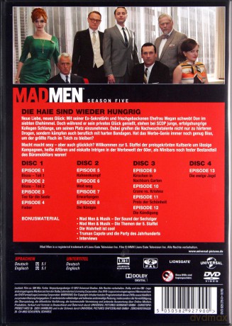 Mad Men Season 5 [4DVD]