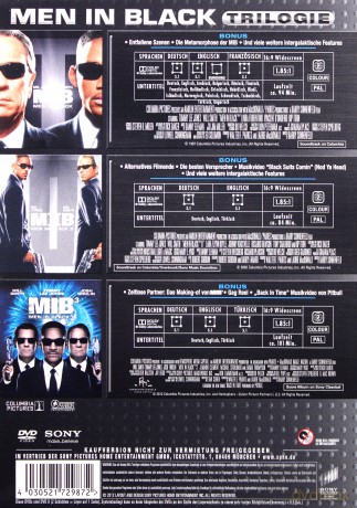 Men in Black 1-3 (Faceci w czerni 1-3) [3DVD]