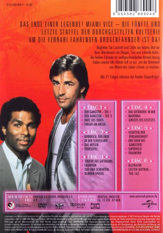 Miami Vice Season 5 (Policjanci z Miami Sezon 5) [6DVD]