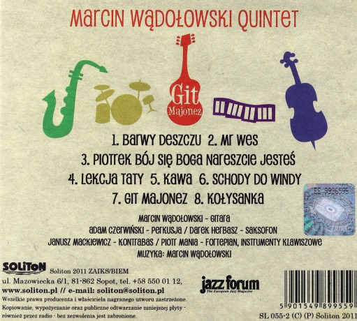 Marcin Wądołowski Quintet: Git majonez (Digipack) [CD]