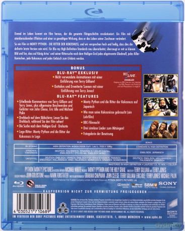 Monty Python and the Holy Grail (Monty Python i Święty Graal) [Blu-Ray]