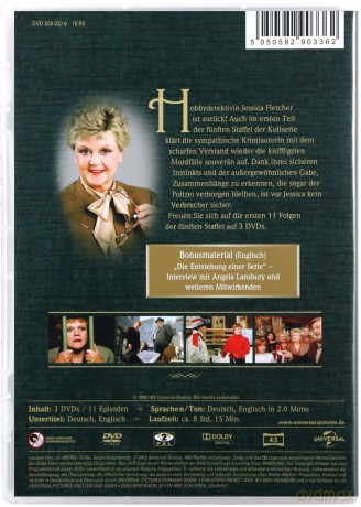 Murder, She Wrote Season 5 Box 1 (Napisała: Morderstwo) [3DVD]