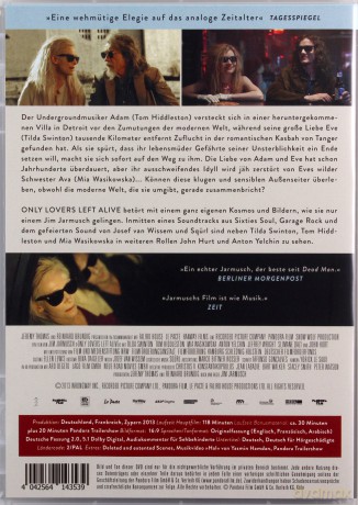 Only Lovers Left Alive (Tylko kochankowie przeżyją) [DVD]