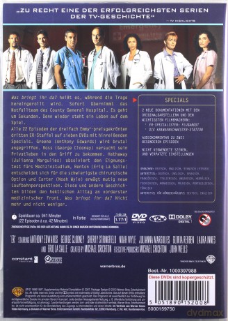 Ostry dyżur sezon 3 [7DVD]