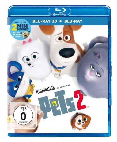 Pets 2 (Sekretne życie zwierzaków domowych 2) [Blu-Ray 3D]+[Blu-Ray]