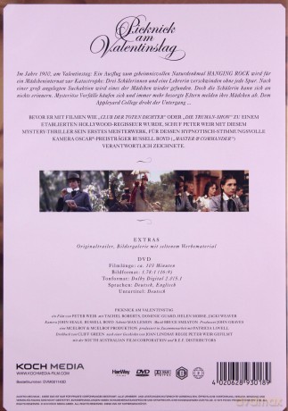 Picnic at Hanging Rock (Piknik pod Wiszącą Skałą) [DVD]