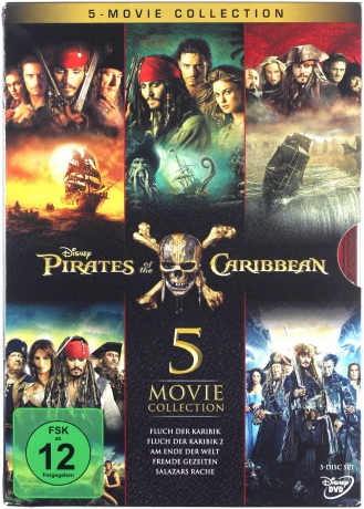 Pirates of the Caribbean 1-5 (Piraci z Karaibów 1-5) [5DVD]