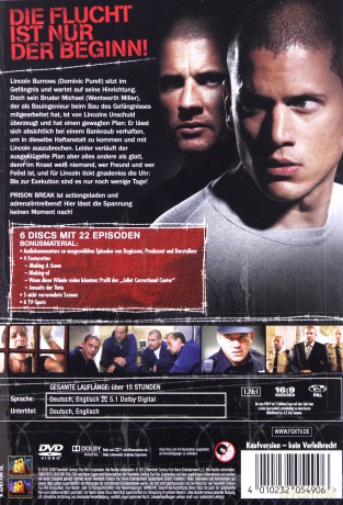 Prison Break Season 1 (Skazany na śmierć Sezon 1) [6DVD]