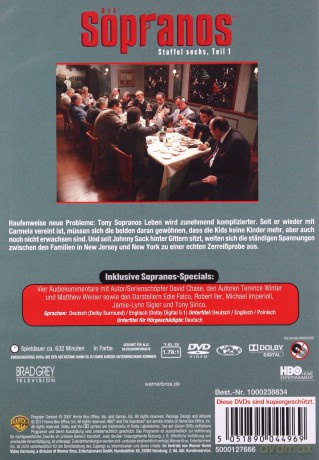 Rodzina Soprano Sezon 6 Część 1 [4DVD]