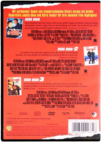 Rush Hour 1-3 (Godziny szczytu 1-3) [3DVD]