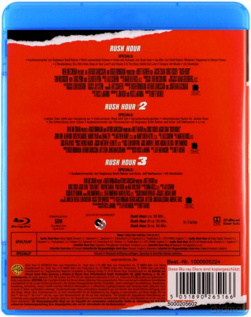 Rush Hour 1-3 (Godziny szczytu 1-3) [Blu-Ray]