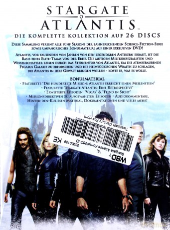 Stargate Atlantis Season 1-5 (Gwiezdne Wrota: Atlantyda Sezon 1-5) [26DVD]
