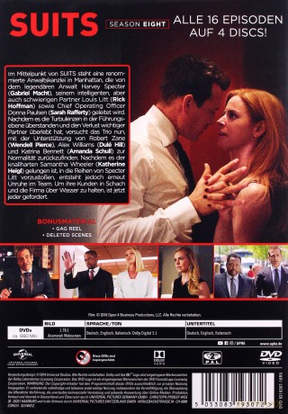 Suits Season 8 (W garniturach Sezon 8) [4DVD]