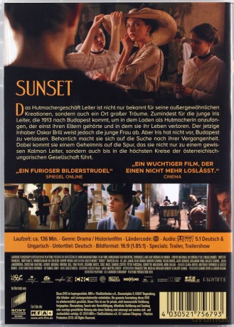 Sunset (Schyłek dnia) [DVD]