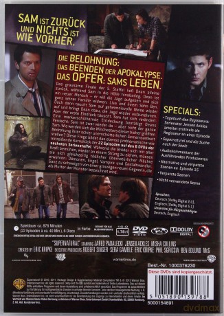 Supernatural Season 6 (Nie z tego świata Sezon 6) [6DVD]
