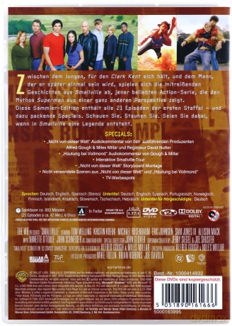 Tajemnice Smallville Sezon 1 [6DVD]