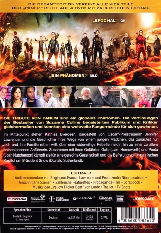 The Hunger Games 1-4 (Igrzyska śmierci 1-4) [4DVD]