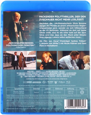 The Interpreter (Tłumaczka) [Blu-Ray]