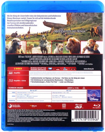 The Lion King (Król Lew) (Disney) [Blu-Ray 3D]+[Blu-Ray]