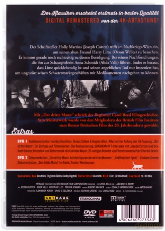 The Third Man (Special Edition) (Trzeci człowiek) [2DVD]