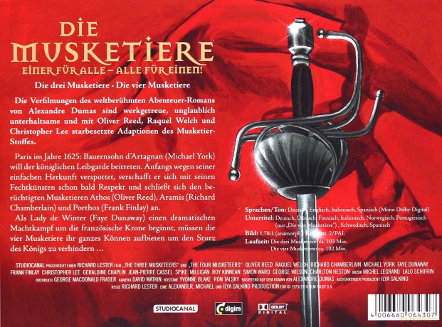 The Three Musketeers / The Four Musketeers (Trzej muszkieterowie / Czterej muszkieterowie) [2DVD]