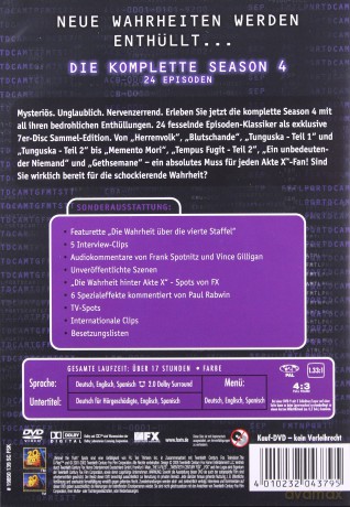 The X Files Season 4 (Z archiwum X Sezon 4) [7DVD]