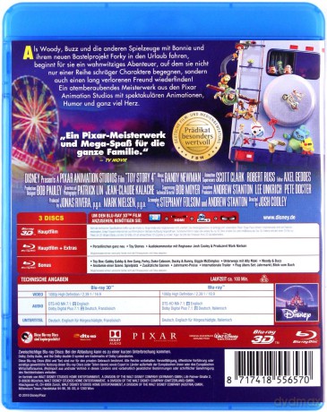 Toy Story 4 (Disney) [Blu-Ray 3D]+[2xBlu-Ray]