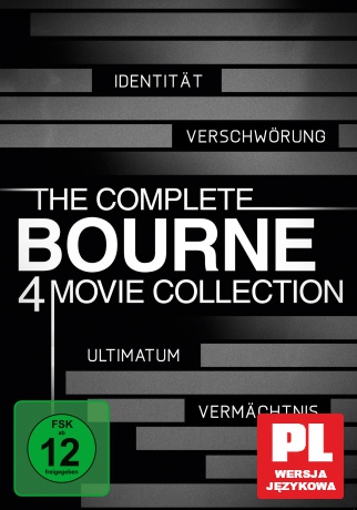 Tożsamość Bourne'a / Krucjata Bourne'a / Ultimatum Bourne'a / Dziedzictwo Bourne'a [4DVD]
