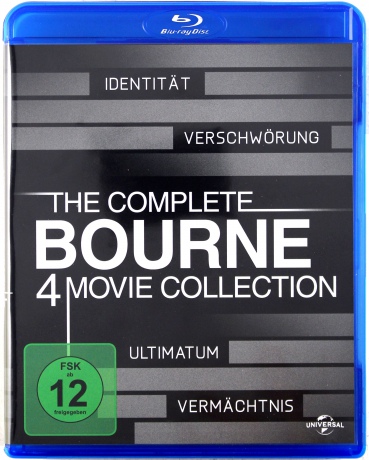 Tożsamość Bourne'a / Krucjata Bourne'a / Ultimatum Bourne'a / Dziedzictwo Bourne'a [4xBlu-Ray]