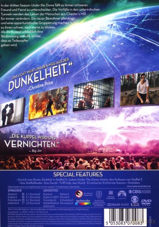 Under The Dome Season 3 (Pod kopułą Sezon 3) [4DVD]