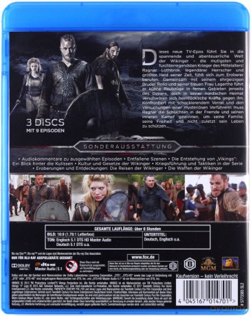 Vikings Season 1 (Wikingowie Sezon 1) [3xBlu-Ray]