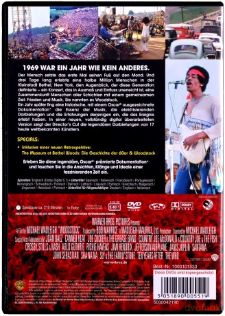 Woodstock (Director's Cut) (Special Edition) [2DVD]