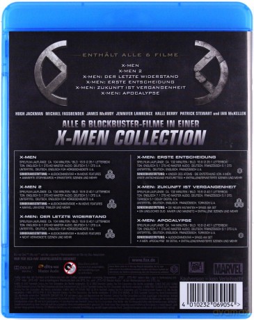 X-Men 1-6 Collection [6xBlu-Ray]