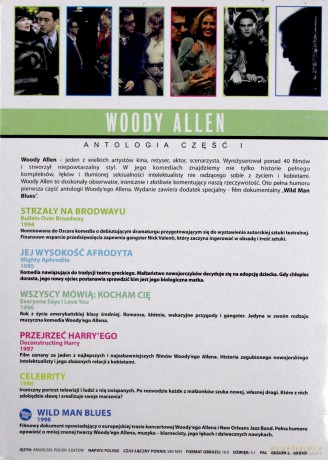 Woody Allen Antologia 1: Strzały na Broadwayu / Jej wysokość Afrodyta / Celebrity / Wszyscy mówią: kocham Cię / Przejrzeć Harry'ego / Wild Man Blues BOX [6DVD]