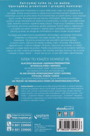 Dom minimalisty. Pokonaj bałagan i ciesz się uporządkowanym życiem - Joshua Becker [KSIĄŻKA]