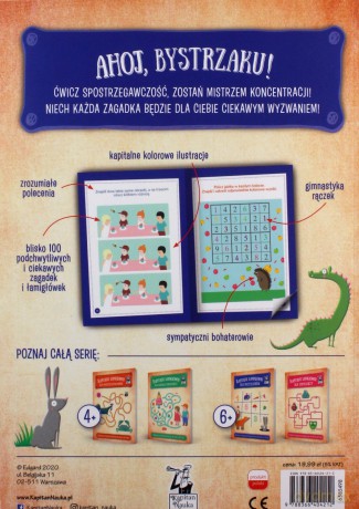 Kapitalne łamigłówki dla bystrzaków (6+) [KSIĄŻKA]