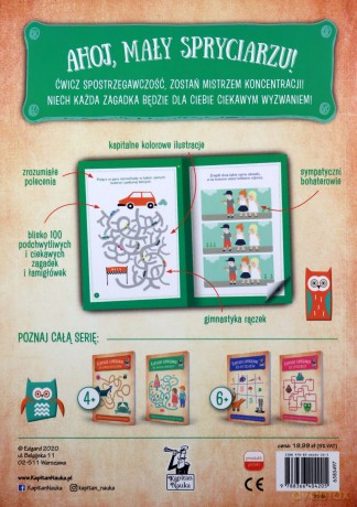 Kapitalne łamigłówki dla małych spryciarzy (4+) [KSIĄŻKA]