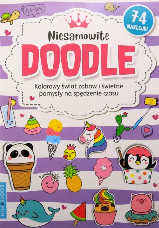 Kolorowanka z naklejkami - Niesamowite Doodle [KSIĄŻKA]