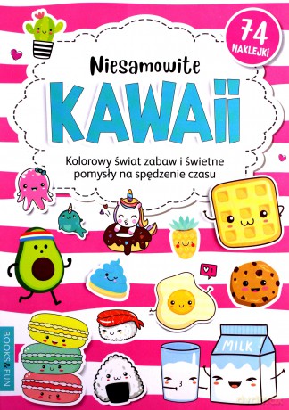 Kolorowanka z naklejkami - Niesamowite Kawaii [KSIĄŻKA]