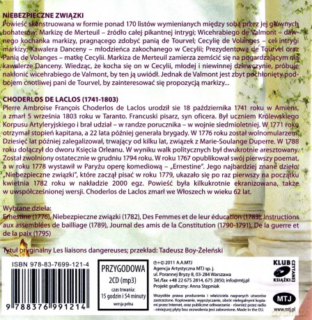 Niebezpieczne związki - Choderlos de Laclos [AUDIOBOOK] [2CD-MP3]