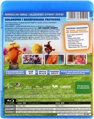 Lorax [Blu-Ray]+[Blu-Ray 3D]