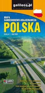 POLSKA - mapa samochodowo- krajoznawcza 1:650 000 wyd. X