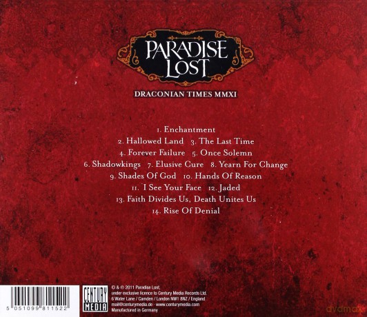 Paradise Lost: Draconian Times MMXI (Live) [CD]