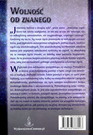 Wolność od znanego - Jiddu Krishnamurti [KSIĄŻKA]