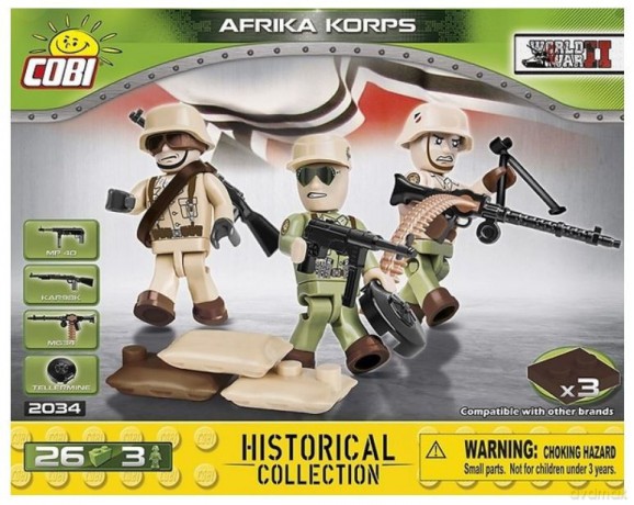 Africa Korps 26 el. 3 figurki [KLOCKI]
