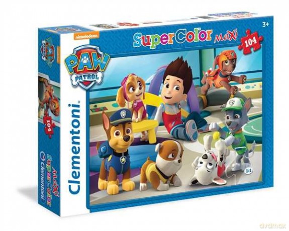 CLEMENTONI 104 el. Maxi Psi Patrol [PUZZLE]