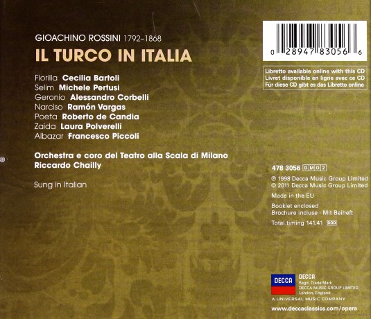 Riccardo Chailly: Rossini: Il Turco In Italia (Decca Opera) [2CD]