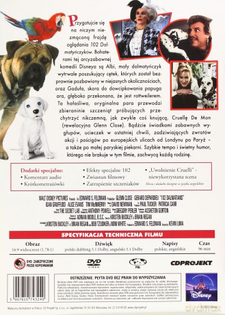 102 Dalmatyńczyki (film fabularny) (Disney) [DVD]