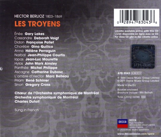 Charles Dutoit: Berlioz: Les Troyens (Decca Opera) [4CD]